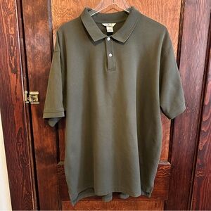 L.L. Bean Men's Olive Polo Shirt